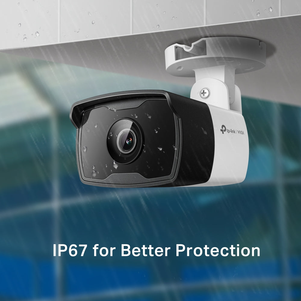 TP-Link VIGI C340i VIGI 4MP HD Outdoor Bullet Network Wired CCTV Camera | Smart IR | Waterproof IP66 | H.265+ | Smart Detection TP-Link VIGI C340i VIGI 4MP HD Outdoor Bullet Network Wired CCTV Camera | Smart IR | Waterproof IP66 | H.265+ | Smart Detection